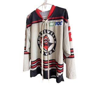 Huntsville Havoc Youth Hockey Jersey Destroyer Rocks Grey Red Black Size YXL